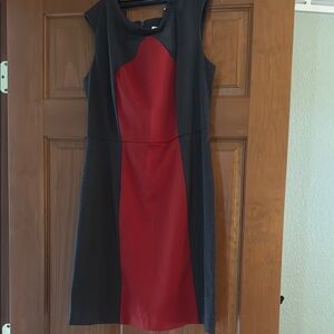 Studio One Black and Red Midi Dress